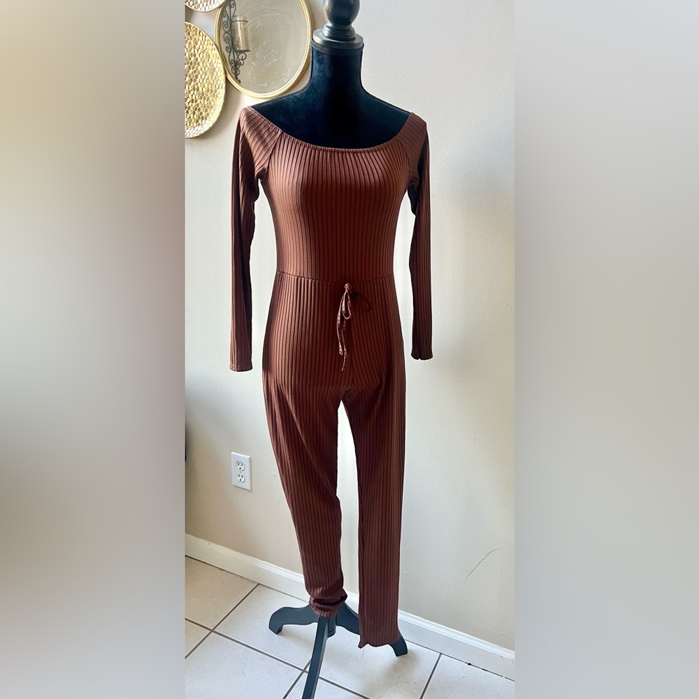 Expresso Ribbed Jumpsuit